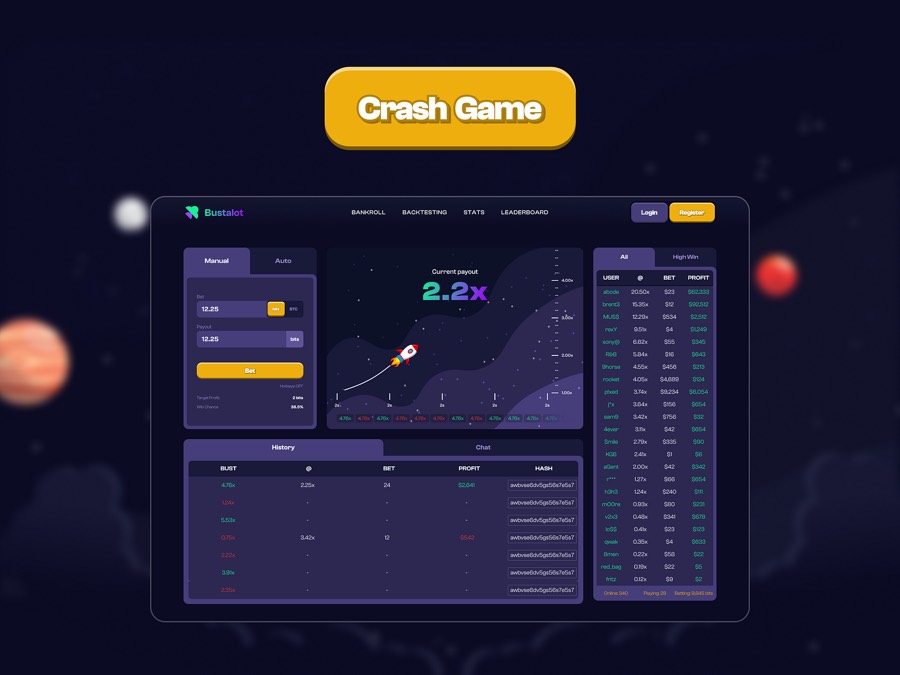 Rokubet crash oyunu arayüzü